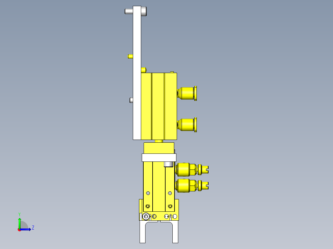 工件转移机构左视图