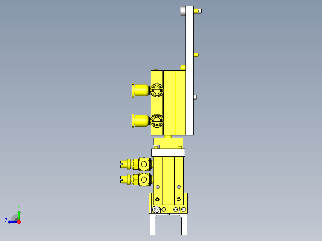 工件转移机构右视图