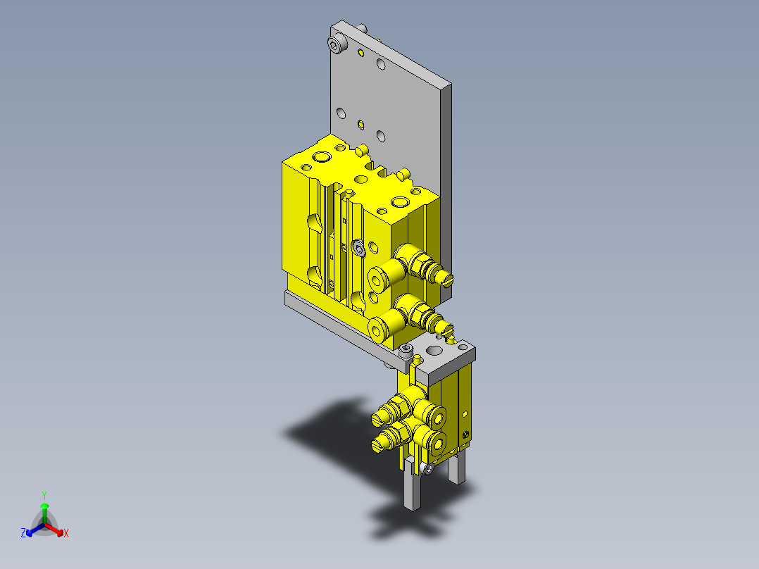 工件转移机构正等轴测图