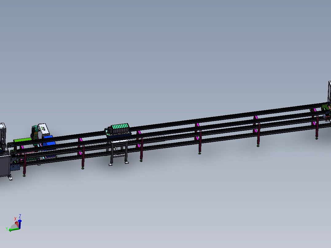 激光打标止挡升降一体化流水线体sw17