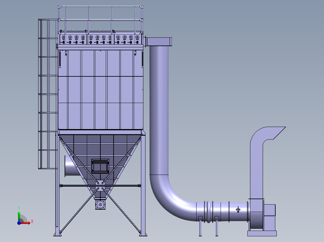 布袋除尘器 sw2017前视图