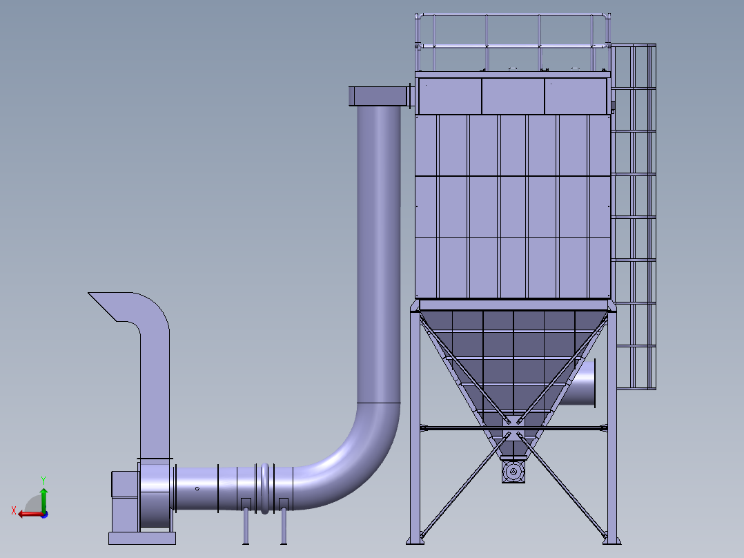 布袋除尘器 sw2017后视图