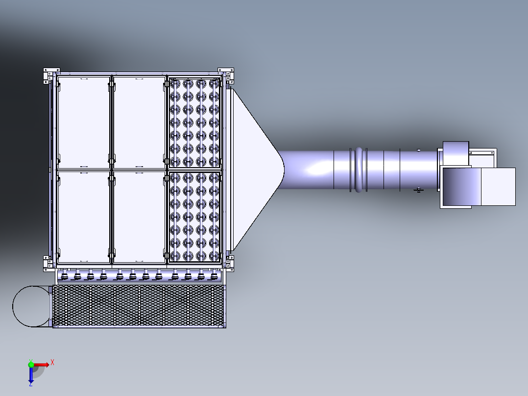 布袋除尘器 sw2017俯视图
