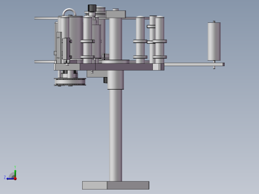 贴标机标头 3D图纸 机械设备3D模型设计素材文件右视缩略图