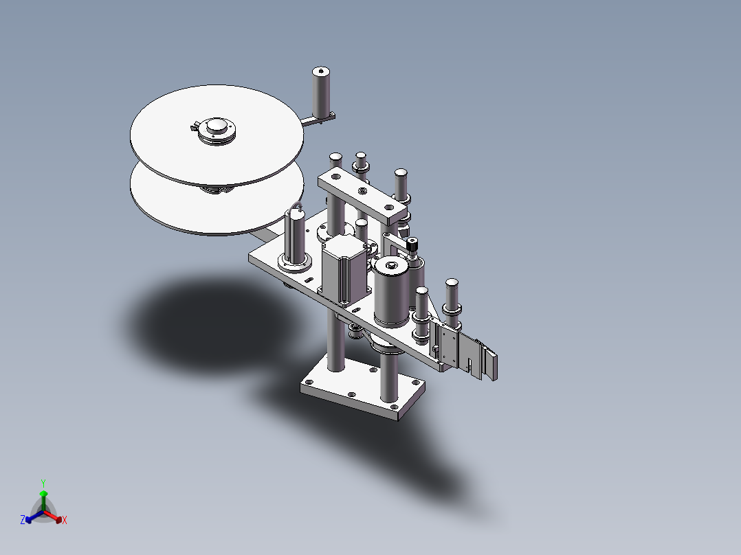贴标机标头 3D图纸 机械设备3D模型设计素材文件正等轴测图