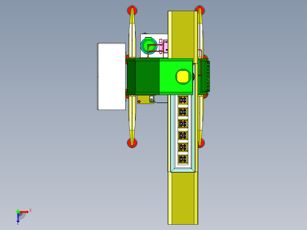 Blaind Broch Auto非标数模3D图纸 STEP格式俯视图