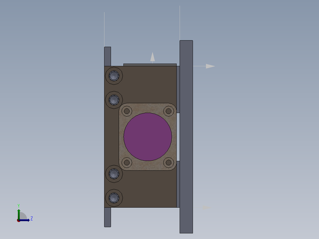 移动控制台3D模型左视图