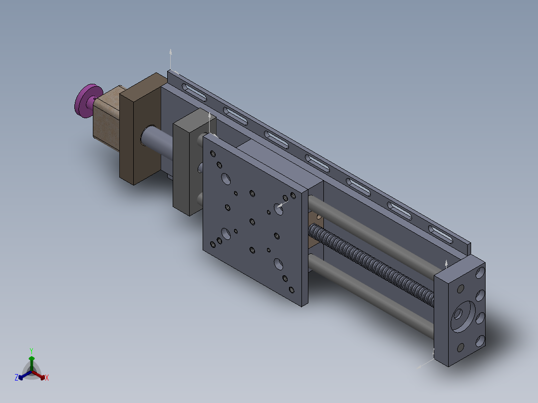 移动控制台3D模型正等轴测图