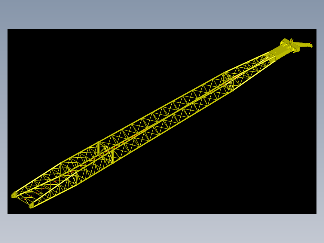 门座机臂架三维图