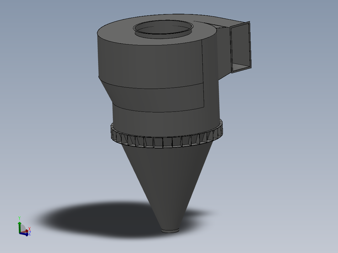 旋风除尘器建模
