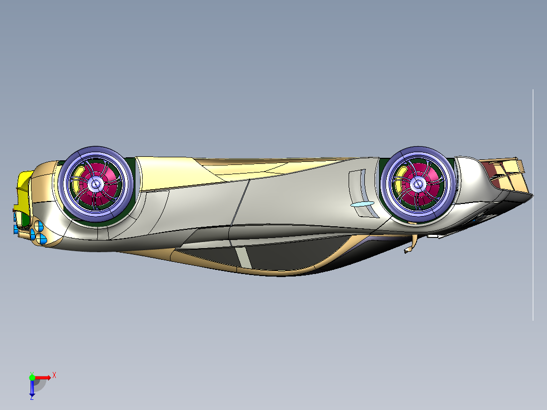 轿车模型俯视图