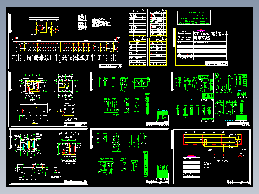 某机械工厂变电所全套电气设计图纸