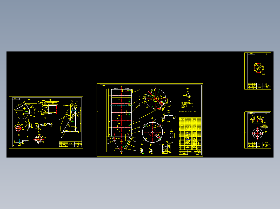 100吨水泥罐全套图纸