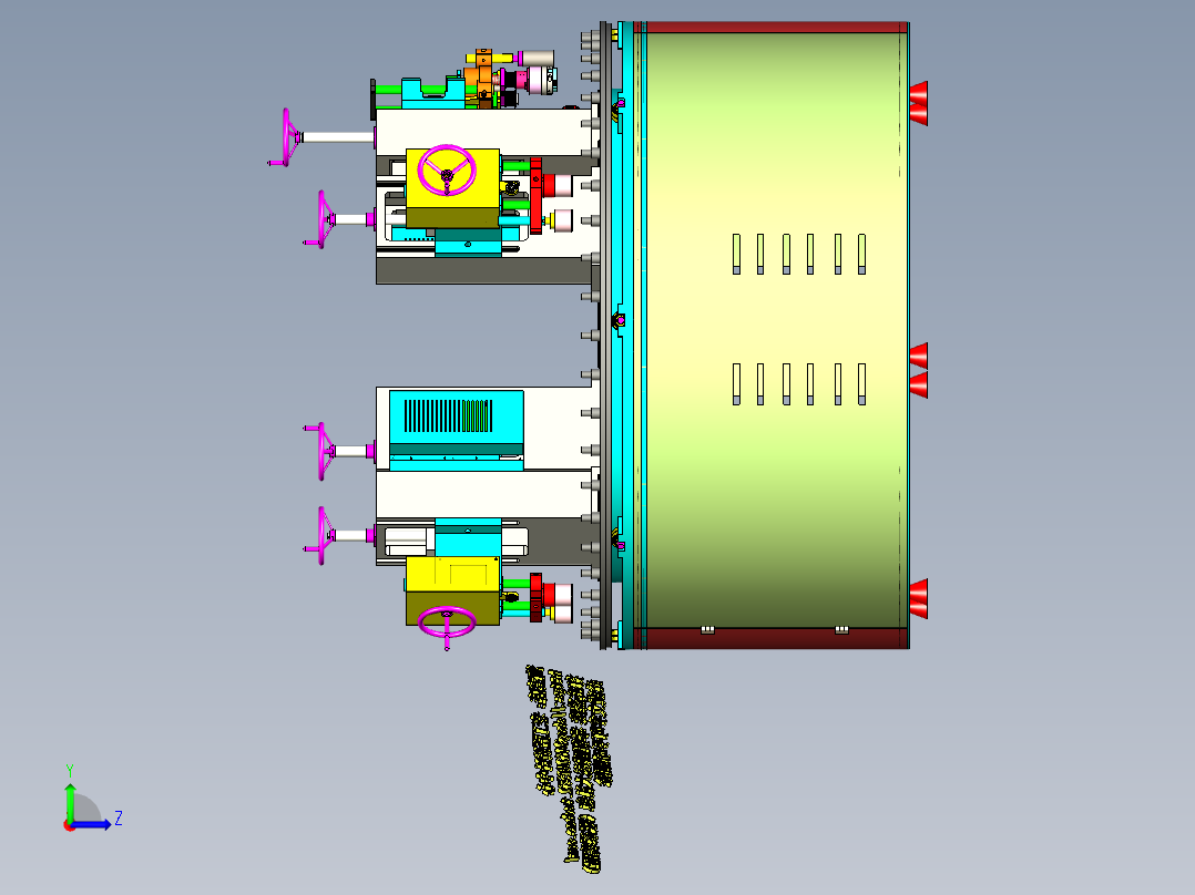 A1_全自动瓶盖组装机SW2014（）左视图