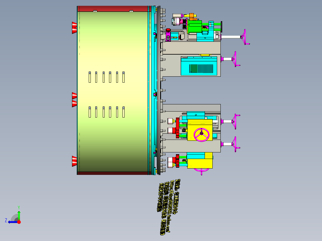 A1_全自动瓶盖组装机SW2014（）右视图