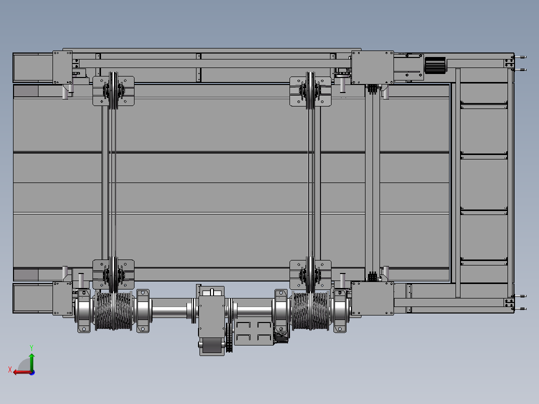 五层沉箱式立体车库3D图纸 立柱式多层可升降立体车库3d模型后视图