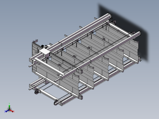 五层沉箱式立体车库3D图纸 立柱式多层可升降立体车库3d模型正等轴测缩略图