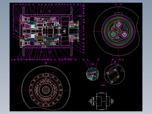 C02-20吨行星卷扬机总图