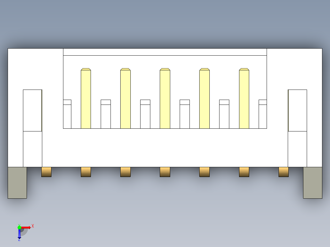 JST-S7B-PH-K-S俯视图