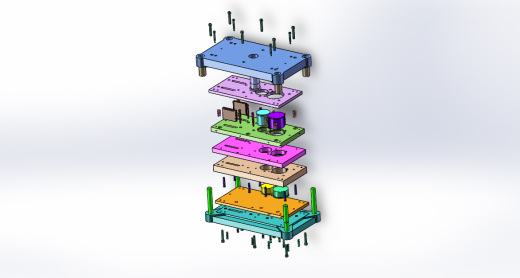 卡圈级进模(CAD图+SW三维)缩略图