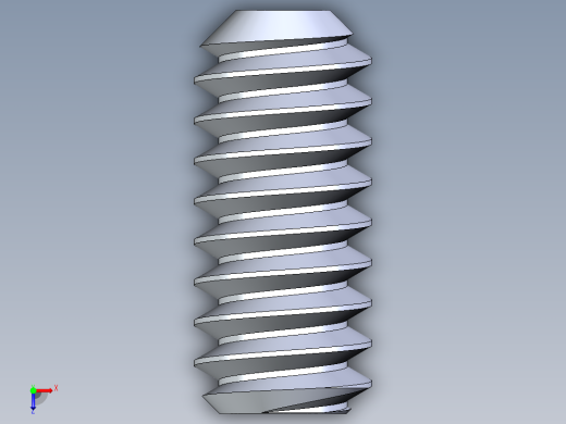 UNC 平头紧定螺钉-UNC SET SCREW 6-32 x0.3125.STEP俯视缩略图