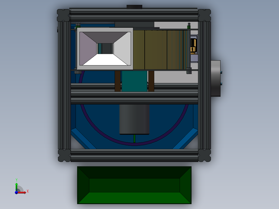 大蒜剥皮机(2)前视图