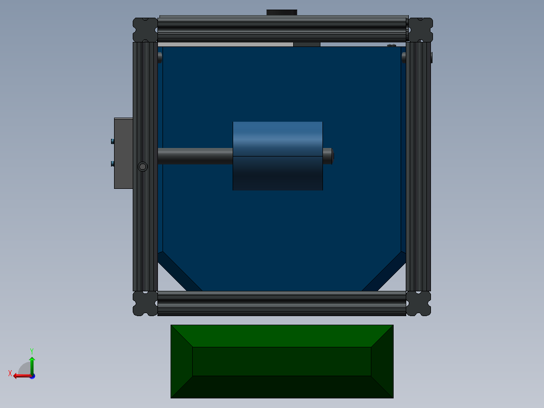 大蒜剥皮机(2)后视图