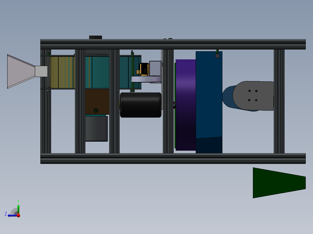 大蒜剥皮机(2)右视图