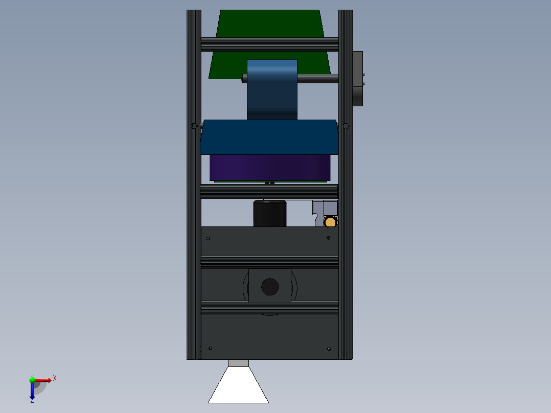 大蒜剥皮机(2)俯视图