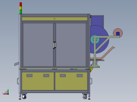 组装机3D模型后视缩略图