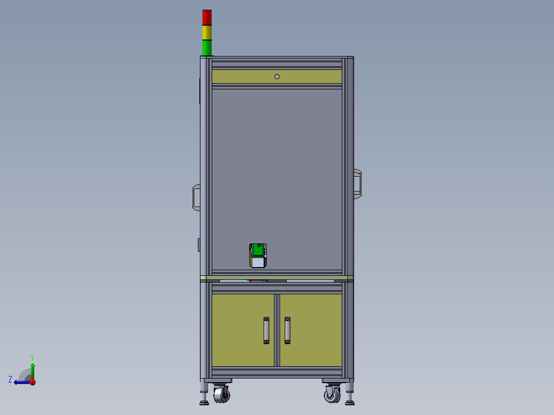组装机3D模型右视图