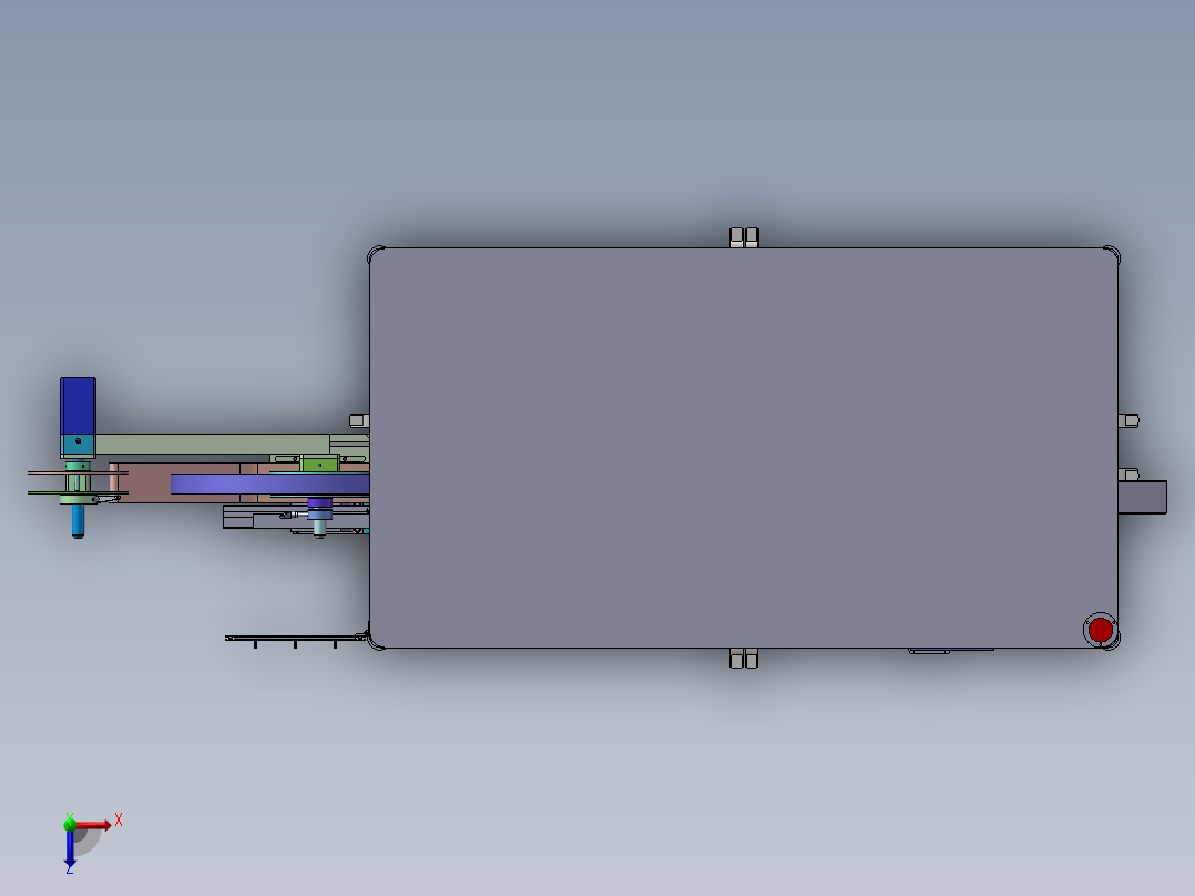 组装机3D模型俯视图