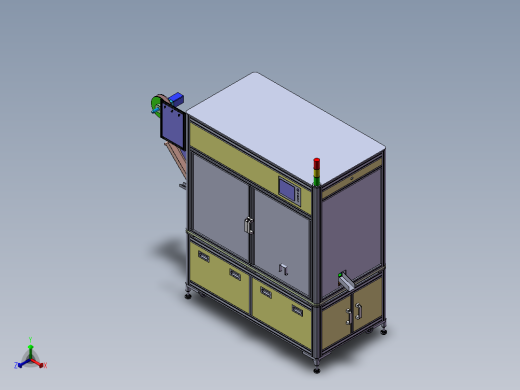 组装机3D模型正等轴测缩略图