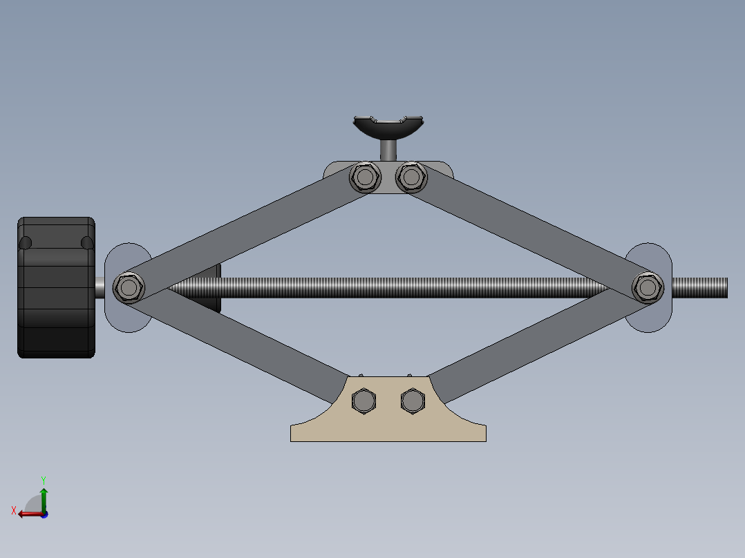 电动式螺旋千斤顶的设计（电动剪式千斤顶）（含三维图SW及CAD图纸）后视图
