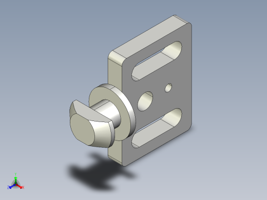 型材-BR DOOR SLIDER KJN530303正等轴测缩略图