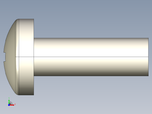 螺丝 M2 x 十字盘头-M2 x 6 Screw head.STEP前视缩略图
