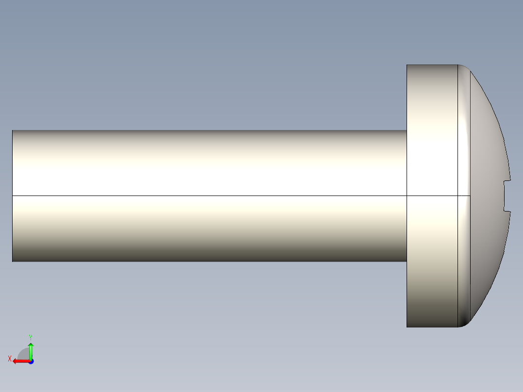 螺丝 M2 x 十字盘头-M2 x 6 Screw head.STEP后视图