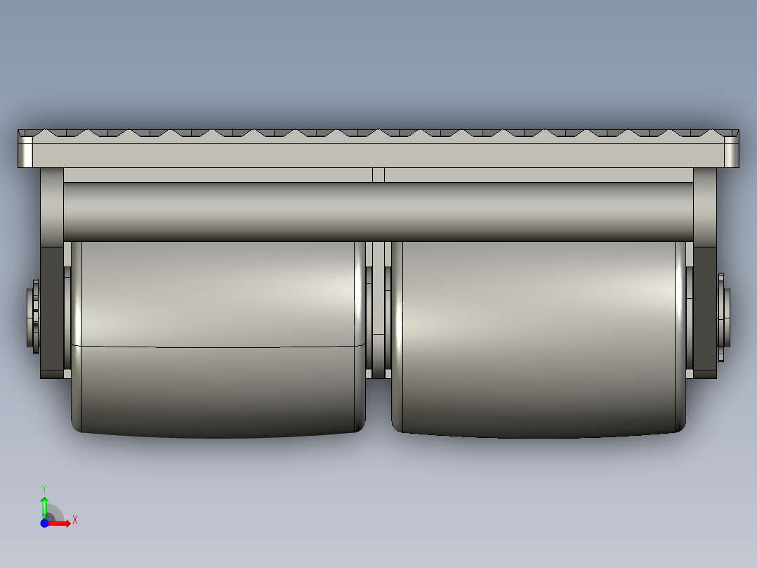 6t大型机器移动滑板前视图
