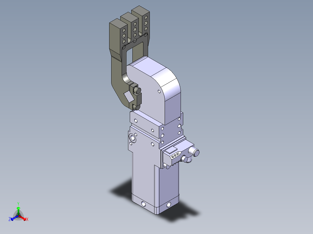 德克斯TUNKERS气缸数模V2_40 BR2 T12 A10_A11_A12主视图