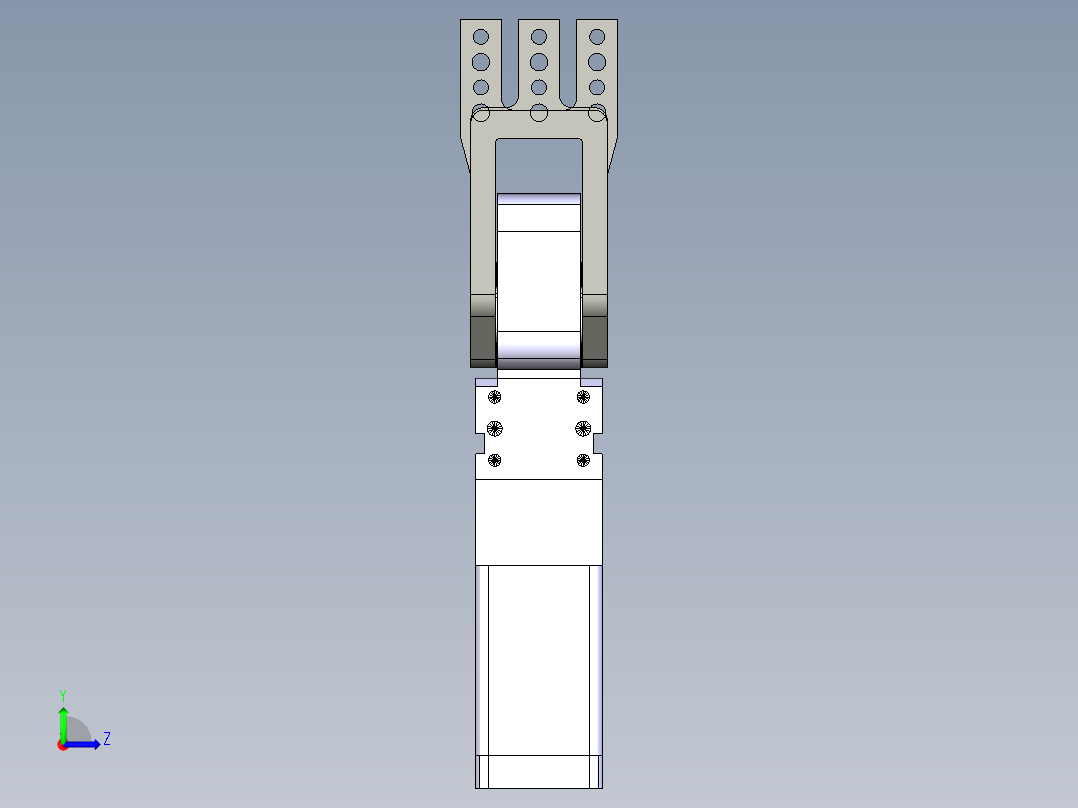德克斯TUNKERS气缸数模V2_40 BR2 T12 A10_A11_A12左视图