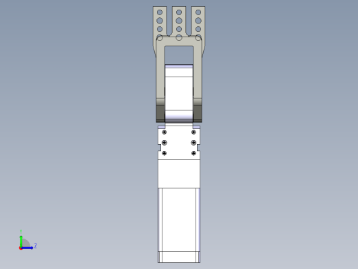 德克斯TUNKERS气缸数模V2_40 BR2 T12 A10_A11_A12左视缩略图