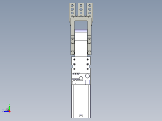 德克斯TUNKERS气缸数模V2_40 BR2 T12 A10_A11_A12右视缩略图