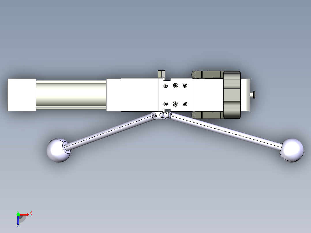 德克斯TUNKERS气缸数模V63.1 Z A10 T12俯视图