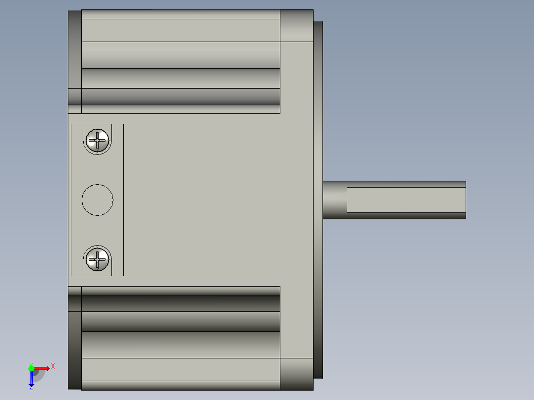 MBME3AZAS无刷电机俯视图