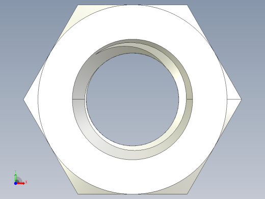 DIN 934 螺母-M8 Nut.STEP前视缩略图