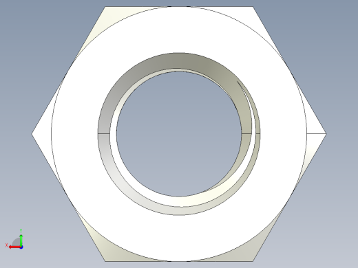 DIN 934 螺母-M8 Nut.STEP后视缩略图