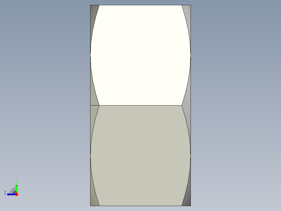 DIN 934 螺母-M8 Nut.STEP右视图
