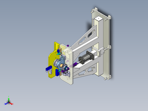 主机架焊接变位机正等轴测缩略图