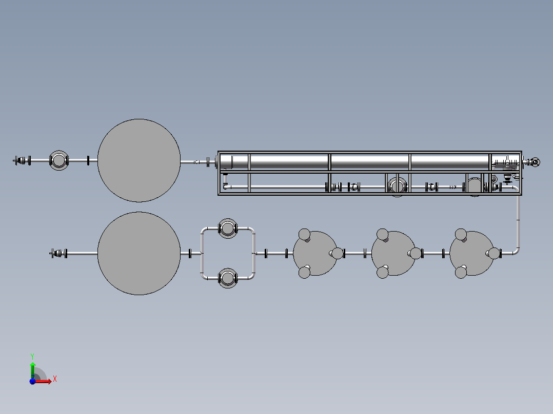 水处理纳滤机前视图