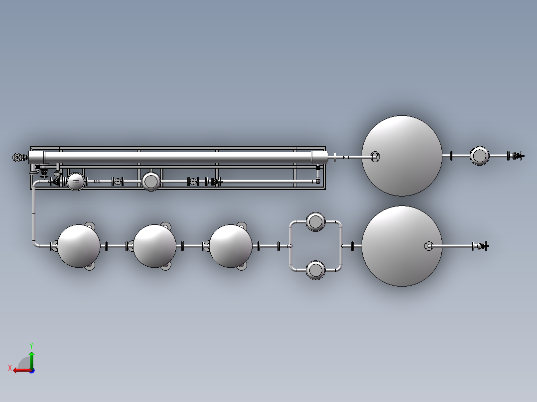 水处理纳滤机后视图